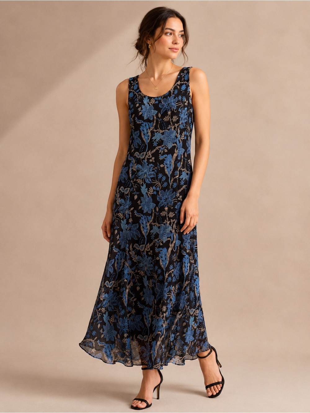 Charter Club - Floral Maxi Silk Dress